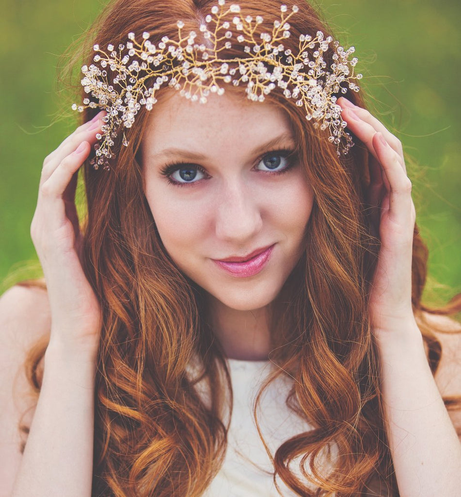 Swarovski Crystal Hair Crown - Made to Order - Amelia Lawrence Jewelry