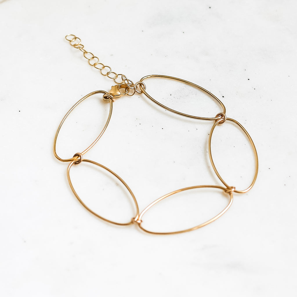 Double Time Bracelet - Large Links - Amelia Lawrence Jewelry