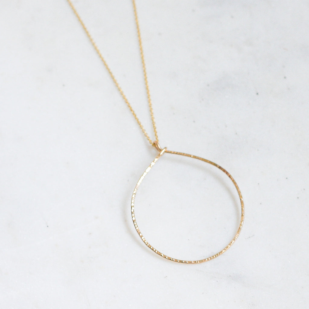 Rebecca Long Necklace - Circle - Amelia Lawrence Jewelry