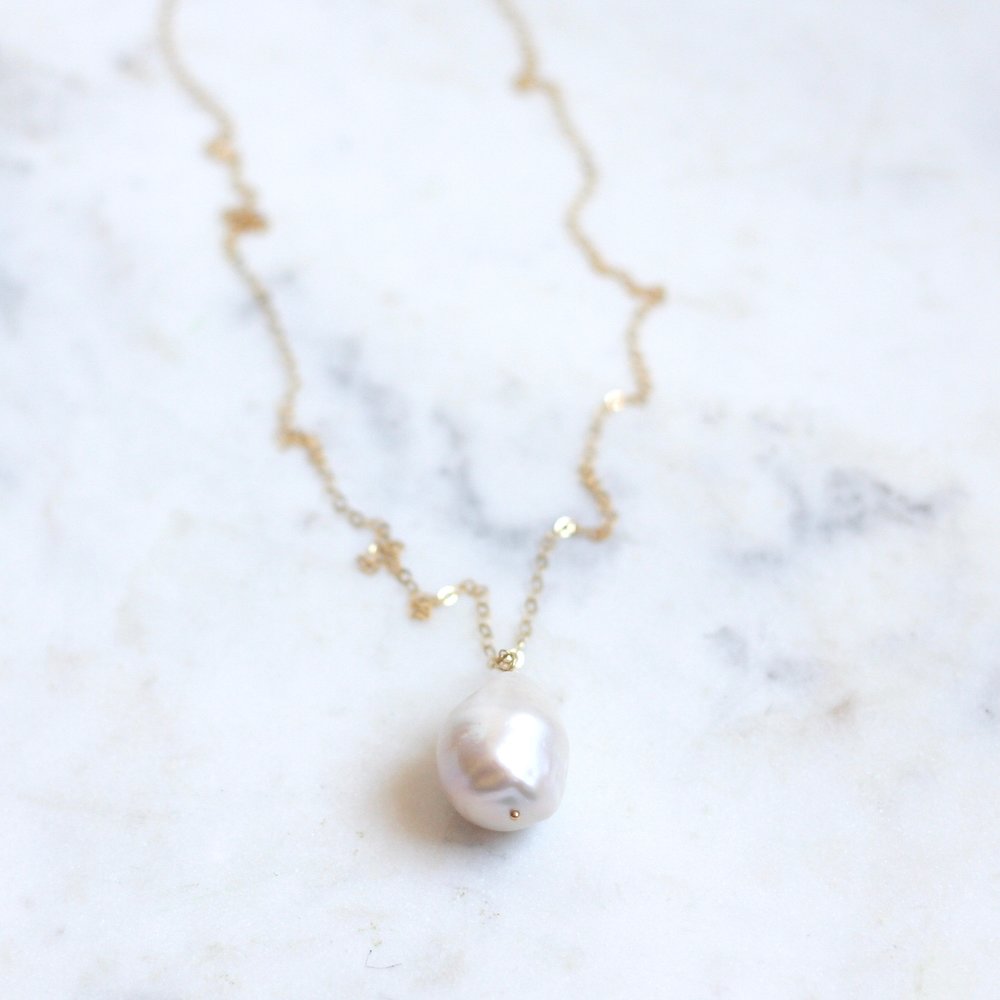 Baroque Pearl Necklace - Amelia Lawrence Jewelry