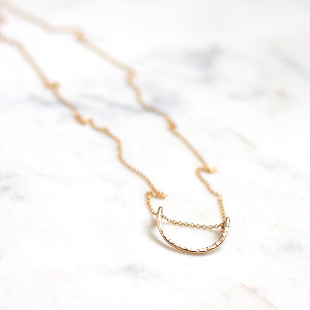 Leyanah Arch Necklace - Medium - Amelia Lawrence Jewelry