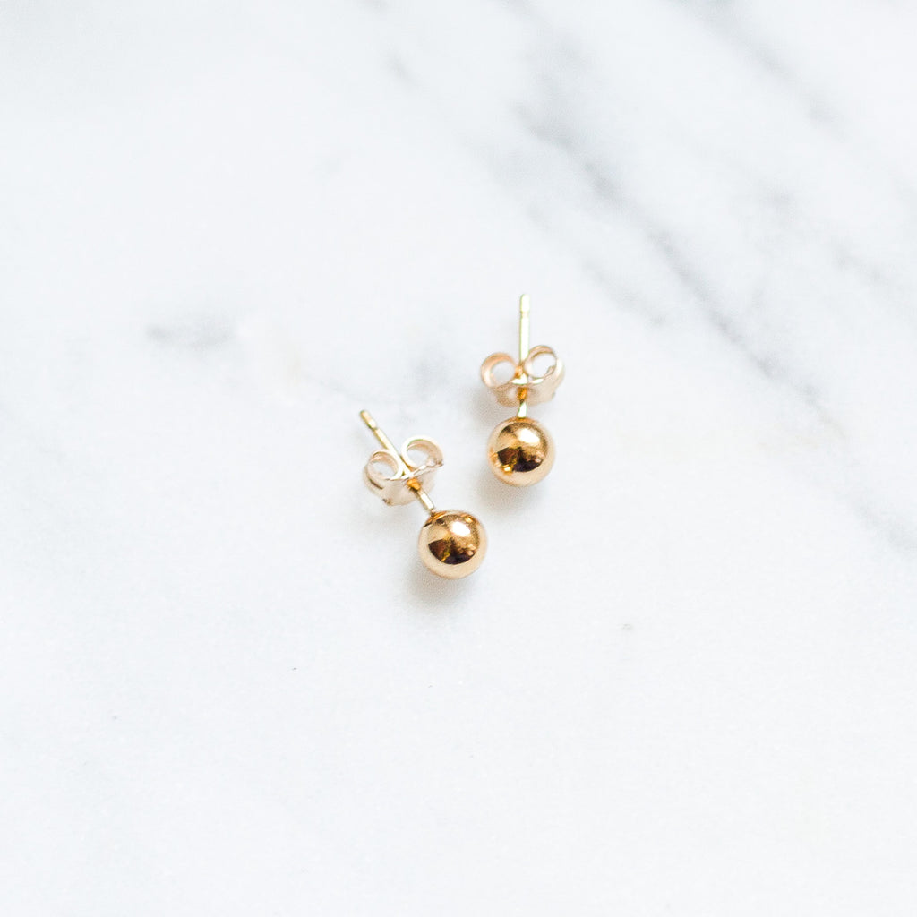Ball Stud Earrings - Amelia Lawrence Jewelry